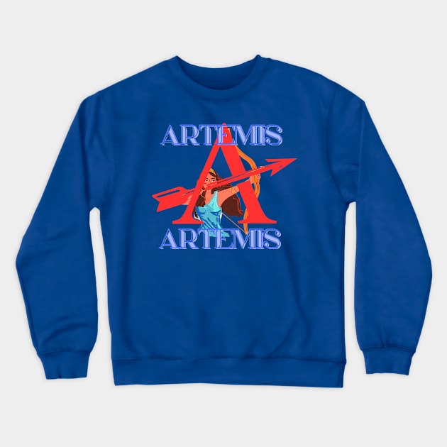 Artemis mission pretty woman ( wink) Crewneck Sweatshirt by LuluCybril